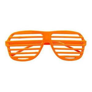 Ochelari disco neon portocalii - marimea 158 cm imagine