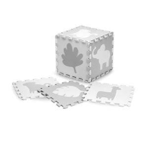 Covoras de joaca Puzzle Momi Zawi 150x150 cm Grey imagine