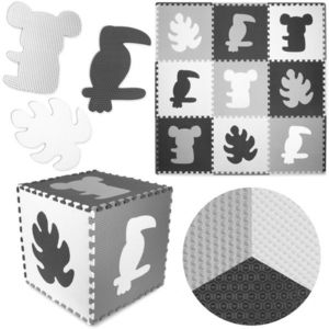 Salteluta de joaca Kidwell pentru copii tip puzzle 179 x 179 cm senso tropical imagine