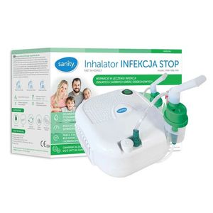 Aparat aerosoli Sanity Stop Infectie masca pentru bebelusi copii si adulti alb imagine