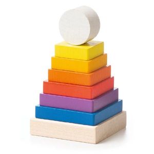 Jucarie din lemn - Piramida 1 | Cubika imagine
