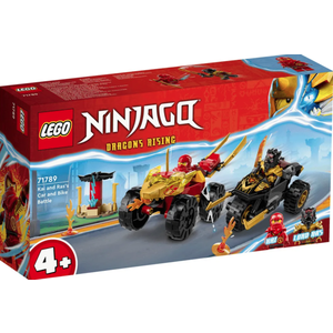 LEGO Ninjago - Infruntarea dintre Kai in masina si Ras pe motocicleta [71789] | LEGO imagine