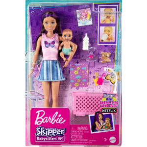 Papusa - Barbie Mamica satena cu bebelus | Mattel imagine