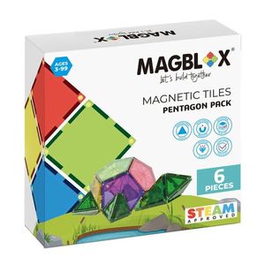 Set magnetic de constructie, Magblox, Pentagon, 6 piese imagine