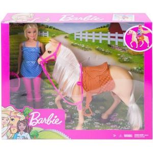 Barbie Set Papusa Cu Cal imagine
