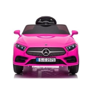 Masinuta electrica 12V cu telecomanda si roti EVA Mercedes CLS350 Pink imagine