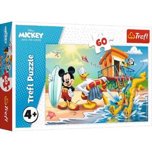 Puzzle 60. Distractie pe plaja cu Mickey Mouse imagine