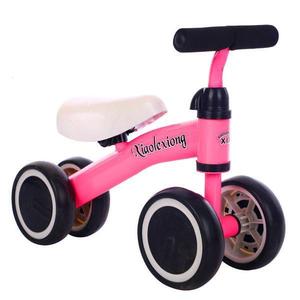 Mini bicicleta cu 4 roti, fara pedale pentru copii intre 12 si 36 de luni, Roz, Tricicleta imagine