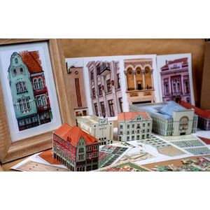 Puzzle 3D - Timisoara la cutie - Cartierul Cetate (5 cladiri) | Timisoara la cutie imagine