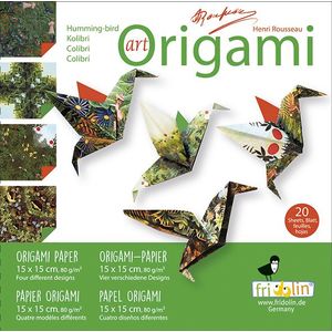 Set origami - Art Origami - Henri Rousseau - Hummingbirds | Fridolin imagine