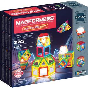 Set de constructie magnetic - Neon Led, 31 piese | Magformers imagine