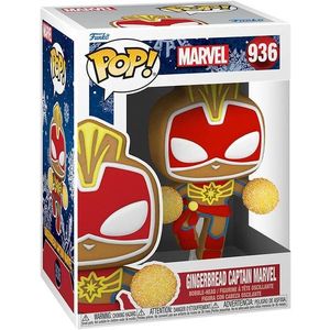 Figurina - Marvel - Gingerbread Captain Marvel | Funko imagine