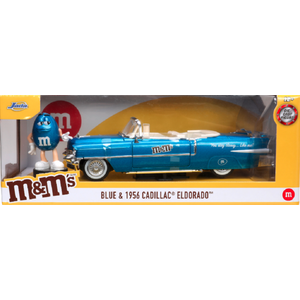 Masina metalica si figurina - M&M's - Cadillac Eldorado si Blue | Jada Toys imagine