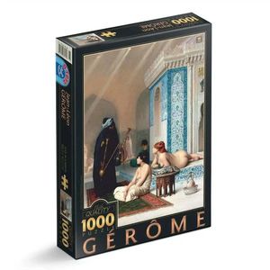 Puzzle 1000 piese - Jean-Leon Gerome - Pool in a Harem | D-Toys imagine