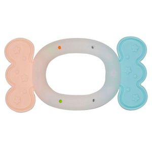 Jucarie pentru dentitie copii, Rattle Toys, HE0116, 0M+, silicon alimentar/plastic, multicolor imagine