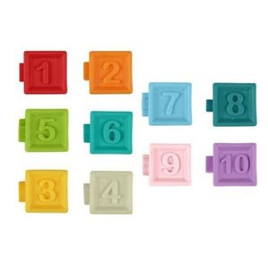 Set jucarii senzoriale, Baby, HE0232, 6M+, silicon alimentar, multicolor imagine