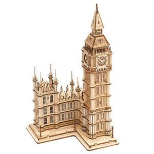 Puzzle 3D - Big Ben, 220 piese | Robotime imagine