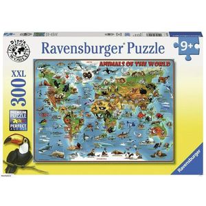 Puzzle - Harta Animalelor | Ravensburger imagine