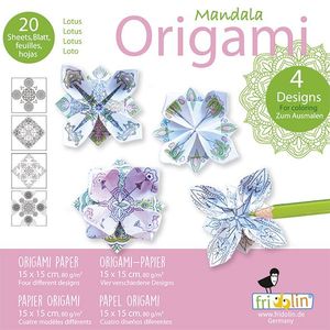Set origami - Mandala Coloring Origami - Lotus | Fridolin imagine