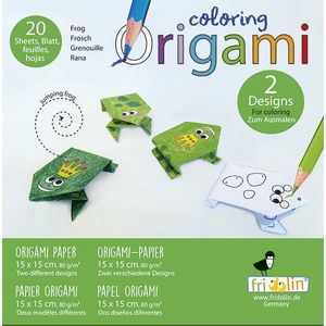 Set origami - Coloring Origami - Frogs | Fridolin imagine
