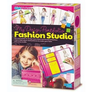 Kit creativ - KidzMaker - Studio Fashion Designer | 4M imagine