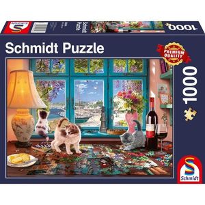 Puzzle 1000 de piese - Puzzlers Desk | Schmidt imagine