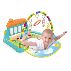 Saltea de Joaca pentru Bebelusi cu Sunete si Lumini Animalute Vesele - Piano Fitness | Cypress Toys imagine