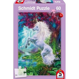 Puzzle 60 piese - Unicorn in the enchanted garden | Schmidt imagine