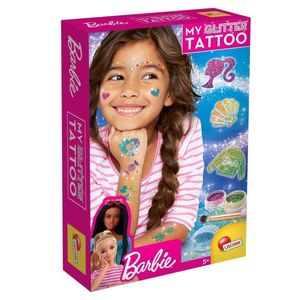 Set de tatuaje cu sclipici Lisciani, Barbie imagine