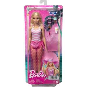 Papusa cu accesorii, Barbie, La plaja, HPL73 imagine