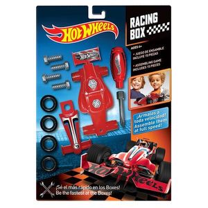 Set de asamblare masinuta, Racing Box, Hot Wheels, 15 piese, HW221 imagine