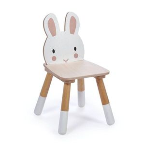 Scaunel din lemn premium Tender Leaf Toys, Forest Rabbit Chair, Iepuras imagine
