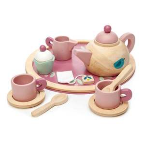 Set pentru servit ceai din lemn premium, Tender Leaf Toys, 8 piese imagine