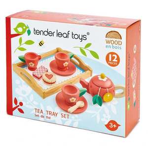 Set pentru servit ceai din lemn premium, Tender Leaf Toys, 12 piese imagine