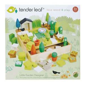 Mica gradina din lemn premium, Tender Leaf Toys, 67 piese imagine