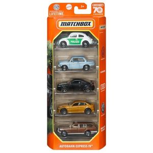 Set 5 masini metalice - Autobahn Express IV | Mattel imagine