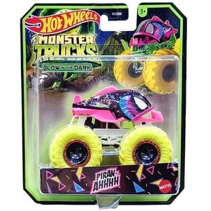 Masinuta Monster Trucks, Hot Wheels, Glow in the Dark, 1: 64, Piran-Ahhhh, HWC85 imagine