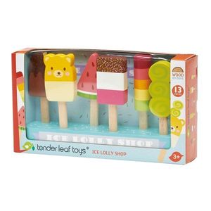 Set inghetate pe bat, din lemn, Tender Leaf Toys, Ice Lolly Shop imagine