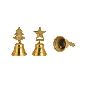 Set 2 clopotei aurii cu model festiv imagine