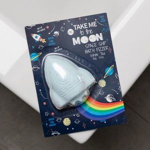 Bomba efervescenta de baie pentru copii Take me to the Moon Rainbow Trail Effect 100g imagine