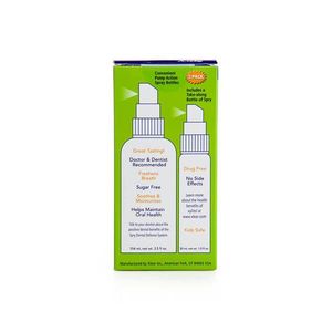 Spray de gura cu xylitol ingrediente naturale aroma menta creata spearmint cutie cu 2 recipiente 134 ml imagine
