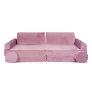 Canapea playset modular Premium Velvet spuma roz imagine
