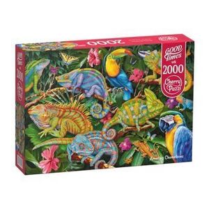 Puzzle Amazing Chameleons, 2000 piese imagine