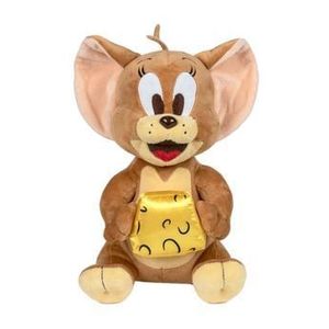 Jucarie de plus Play by Play Jerry cu cascaval, Tom and Jerry, 26 cm imagine