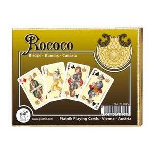 Set carti de joc de lux Piatnik, Rococo 2 x 55 imagine