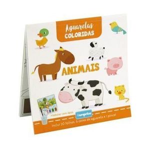 Carte de colorat cu acuarele Animale imagine