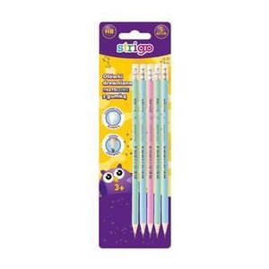 Set 5 creioane HB Strigo, pastel, in blister imagine