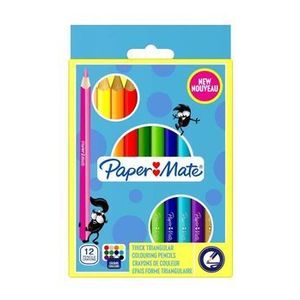 Creioane colorate Papermate Jumbo 12buc/um imagine
