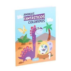 Carte de colorat Europrice cu autocolante Animale fantastice 1 imagine