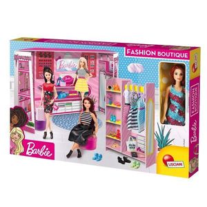 Set de joaca cu papusa Barbie, Lisciani, Fashion Boutique imagine